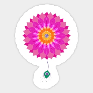 Flower Garden Mandala Sticker